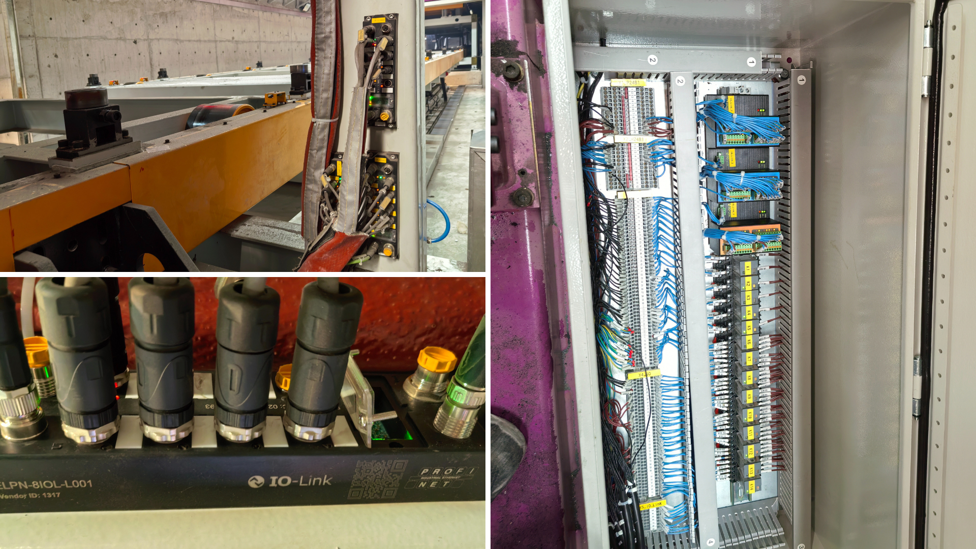 Example of complex I/O distribution in a bus welding line