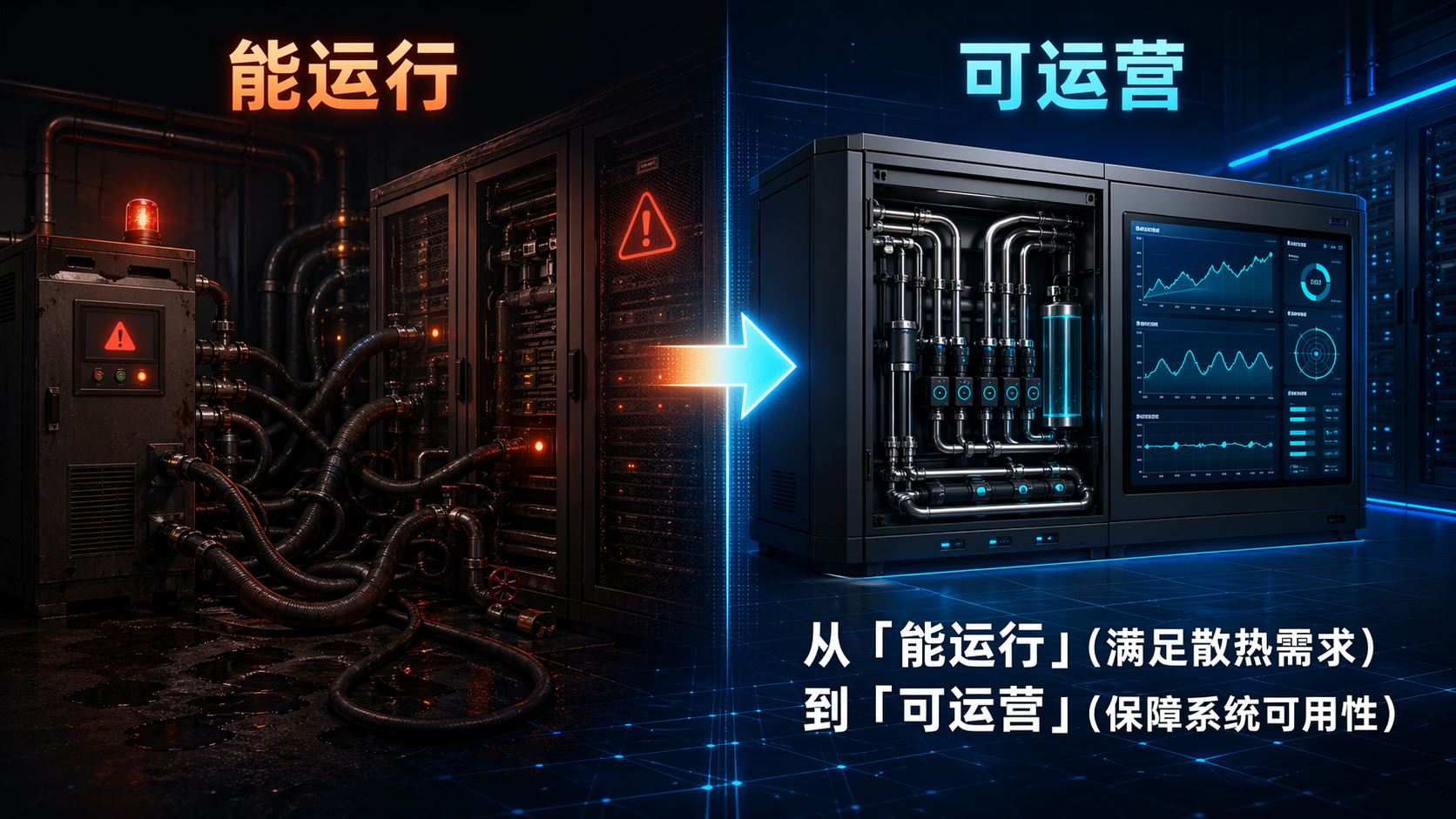 液冷系统从能运行到可运营